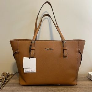 Calvin Klein Leather Tote Bag
